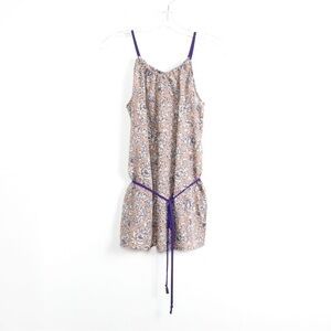 NWT new Loft petite scarf print floral loose fit tunic top silky S ditsy boho